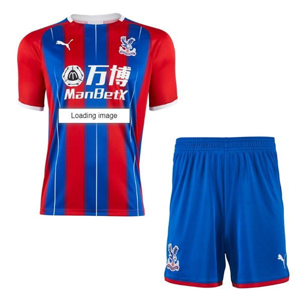 Camiseta Crystal Palace MA 1ª Niños 2019-2020 Rojo Azul